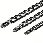 color: 5mm Black Box Buckle / size: 18cm Stainless Steel Bracelet