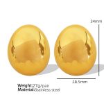 color: EH149 Large Gold Earrings