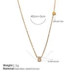 color: XL543WEGB Letter Necklace