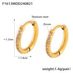 color: F1613-Gold Earrings