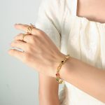 color: E332-Gold Bracelet 15+5cm