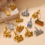 Retro Exquisite Tag Pendant All-Match Letters Air Ticket Modeling DIY Ornament Accessories