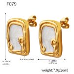 color: F079-Gold Earrings