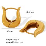 color: EH626 Gold Earrings