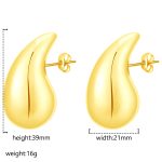 color: Large Drop Gold MS-228