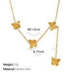 color: XL322 Gold Necklace