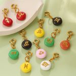 Summer Fresh Candy Color Twelve Constellation Jewelry Buckle Pendant Dopamine DIY Ornament Accessories