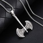 color: Double-sided Axe + Stainless Steel Chain