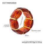 color: E677-Amber Color Bracelet 60mm