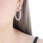 color: F588-Steel Color Earrings