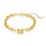 color: Bracelet With Heart Gold MS-565A