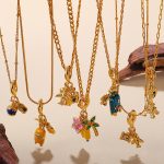 New Vacation DIY Airplane Luggage Pendant Necklace Light Luxury Item Advanced Design Chain Ornament Female