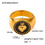 color: A781-Gold Ring / size: US 7
