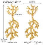 color: F525-Gold Earrings