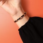 color: E200-Rose Gold Color Bracelet 14+5cm