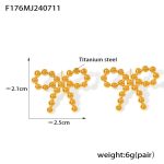 color: F176-Gold Earrings