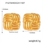 color: F1274-Gold Earrings