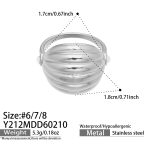 color: Y212-Steel Color Ring -Size 8