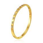 color: 13 Stone Bangle Gold -7
