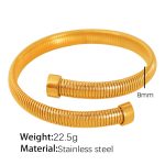 color: 8mm Width SZ43 Gold