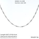 color: SN985S-45+5CM (Water Wave Chain)