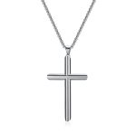 color: Cross + Stainless Steel Chain