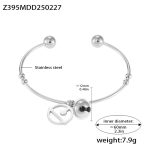 color: Z395-Steel Color Bell Bangle