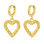 color: 2.0*8 Hammered Heart Gold MS-673