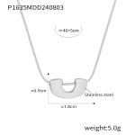 color: P1635-Steel Color Necklace