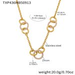 color: TXP436-Gold Necklace 39+5cm