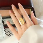 color: A434-Gold Ring / size: US 7