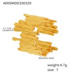 color: A095-Gold Ring / size: US 7