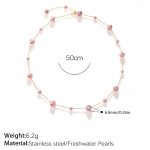 color: XL909PEG Purple Freshwater Pearl Necklace