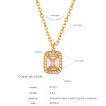 color: P1525-Square Clear Crystal Zircon