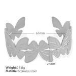 color: SZ154 Adjustable Silver Bangle