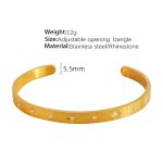 color: SZ36 Adjustable Open Bangle