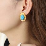 color: F1229-Gold Earrings