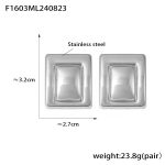 color: F1603-Steel Color Earrings