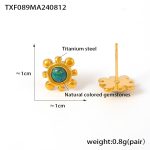 color: TXF089-Gold Earrings