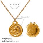 color: XL769G7 Gold Necklace