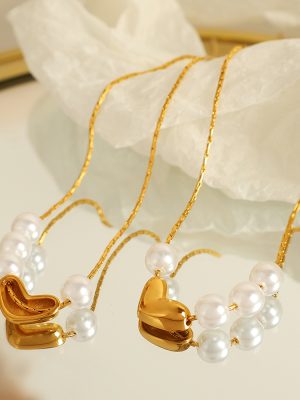 New Necklace Advanced Design Temperament Entry Lux Heart Love Heart Pendant Clavicle Chain