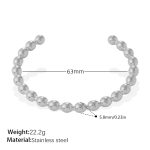 color: SZ341S Silver Bangle