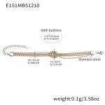 color: E151-Mixed Color Bracelet 17+5cm