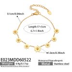 color: E023-Gold Bracelet 17+5cm