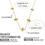 color: TXP535-A Style Gold Necklace 40+5cm