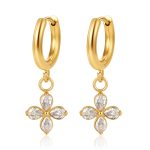 color: Four-petal Flower Ear Cuff MS-874-3