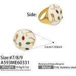 color: A593-Gold Ring / size: US 7