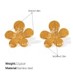 color: EH775G Gold Stud Earrings