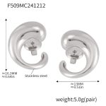 color: F509-Steel Color Earrings