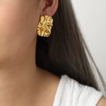 color: F1161-Gold Earrings